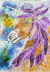 Jeweled Unicorn by Darlene Carpenter