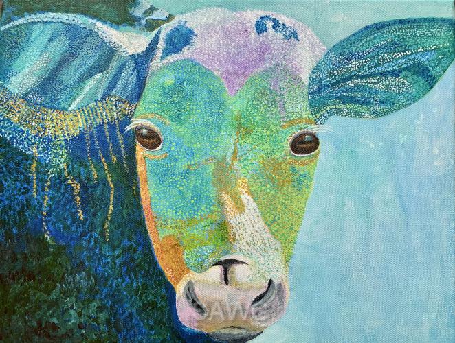 Blue Cow by Sherry Matlack