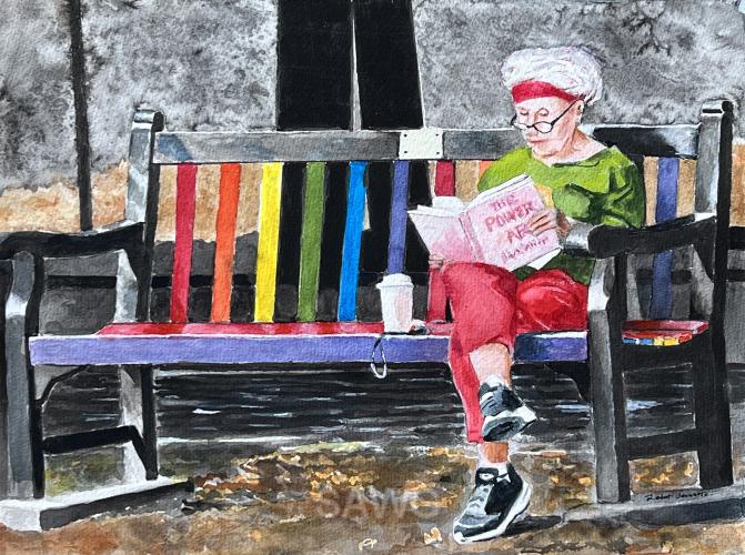 A Bench of Many Colors by Robert Jennette