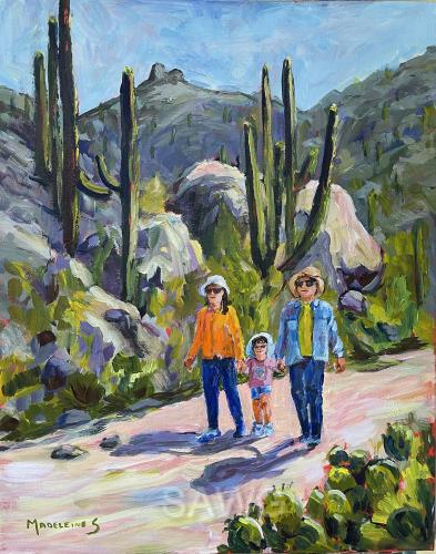 Family Walk in the Canyon by Madeleine Shulman