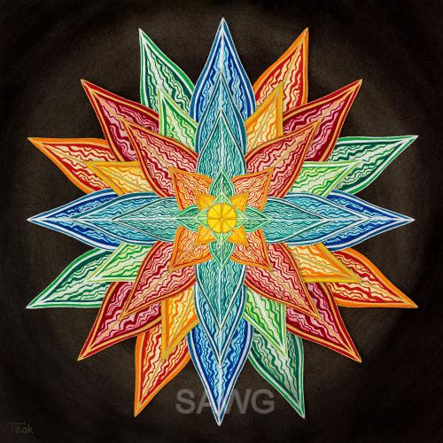 Agave Aglow by Myra Teak