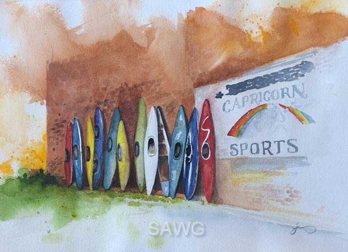 Kayaks by Jeanne Ramsay