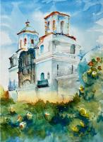 San Xavier del Bac Mission by Jeanne Ramsay