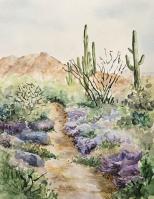 Pima Canyon Trailhead by Fran Dorr