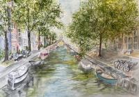 Amsterdam Canal by Marti Hubbard