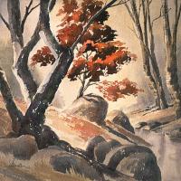 Fall on Cienega Creek by Ellen Fountain