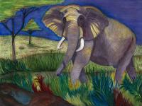 Twilight on the Serengeti by Helen Baldridge