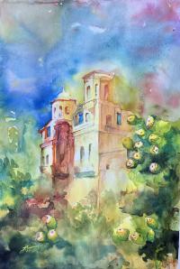 The San Xavier Mission by Jeanne Ramsay