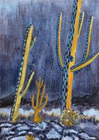 Saguaro Trio Zen by Kat Manton-Jones