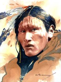 Sioux Warrior by Barry Sapp