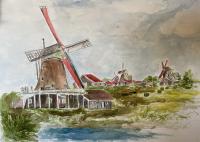 Amsterdam Windmill by Marti Hubbard