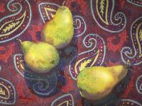 Pears on Paisley by Ellen Fountain