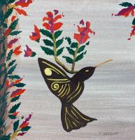 Festive Hummingbird III by Cindy Engquist
